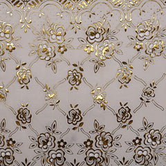 Heart Home PVC Table Runner (Gold), Standard, (CTHH08572)