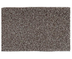 Kuber Industries Double Shade Thread Rubber Anti Slip 1 Piece Bath Mat 16" x24'' (Brown & White) - CTKTC40024