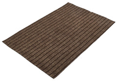 Kuber Industries All Weather Entry and Back Yard Door Mat, Non-Slip Rubber Backing, Absorbent and Waterproof, Dirt Trapping Rugs for Entryway- Pack of 2-16"x24"(Brown), Standard (HS_36_KUBMART018403)