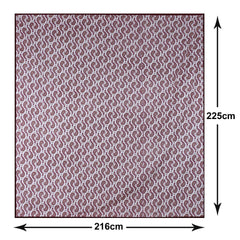 Kuber Industries Blanket | Cotton Double Bed Dohar | Blanket For Home | Reversible AC Blanket For Travelling | Blanket For Summer | Blanket For Winters | Carry Print | Pink