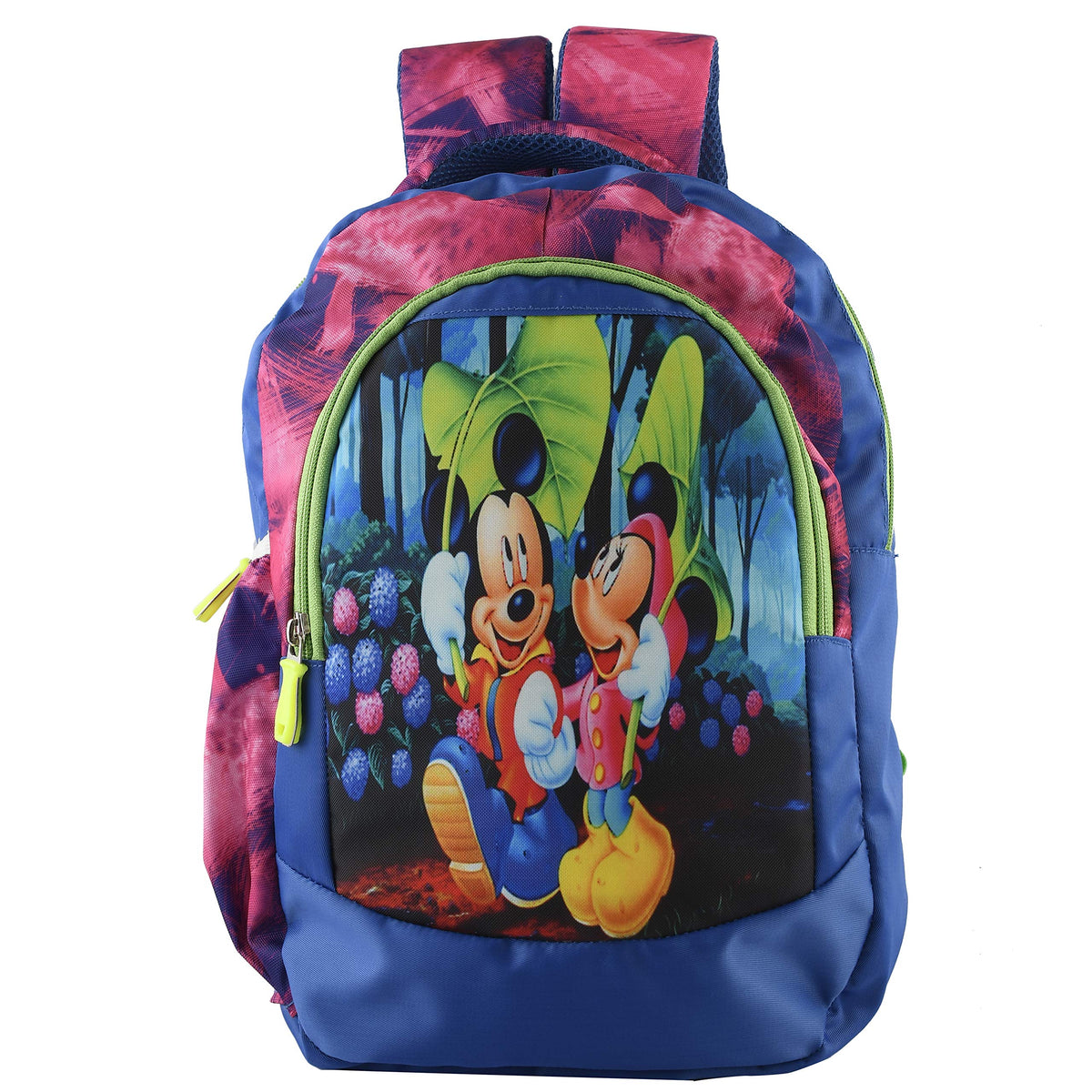 Kuber Industries Disney Print Unisex School Bag|Kids School Backpack|School Bag For Girls, Boys|Disney Mickey & Friends|Blue|