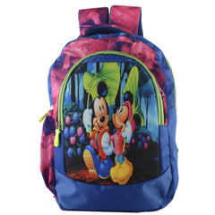 Kuber Industries Disney Print Unisex School Bag|Kids School Backpack|School Bag For Girls, Boys|Disney Mickey & Friends|Blue|