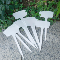 Kuber Industries Garden Tags/Plant Lables Tag|Markers lables for Garden Plant|Pack of 10 (White)