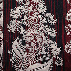 Kuber Industries Flower Design Cotton Reversible 6 Pieces 5 Seater Sofa Cover Set (Maroon), CTKTC13575