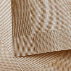 Heart Home PVC Reversible Dining Table Placemat for Dining Table, Home, Kitchen, Office and Outdoor Set of 4 (Copper)-50HH01314