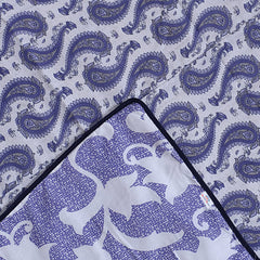 Heart Home Lightweight Carry Design Cotton Reversible Double Bed Dohar|AC Blanket for Home & Travelling (Purple)