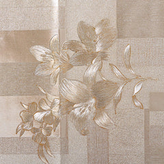 Kuber Industries Floral PVC 4 Seater Center Table Cover - Silver