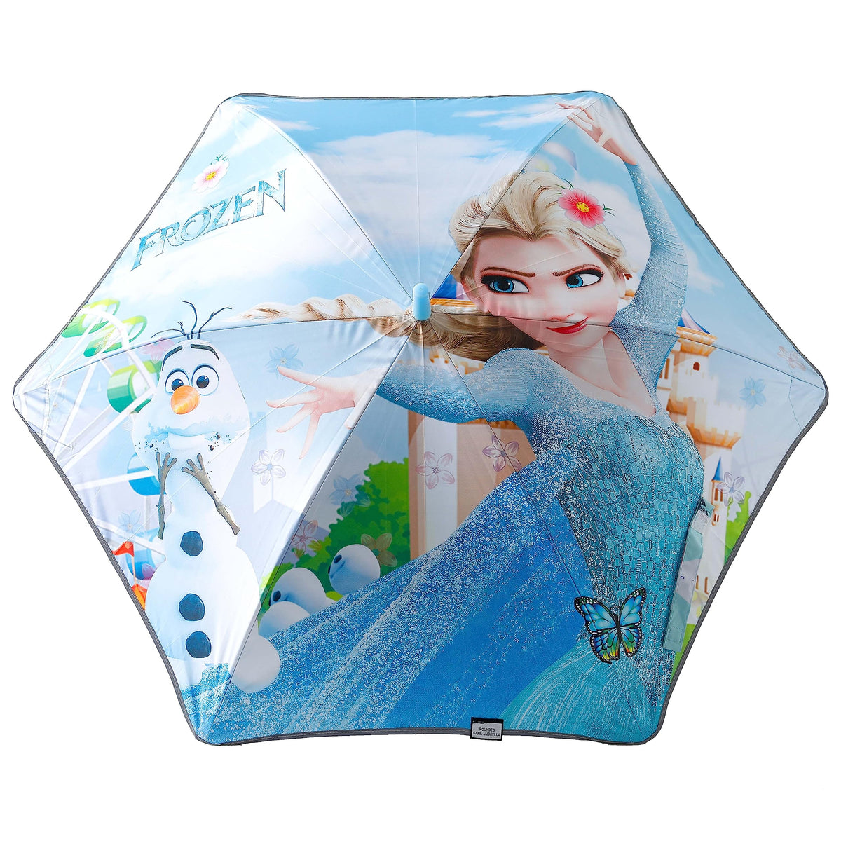 Kuber Industries Disney Frozen Print Umbrella For Kids|Automatic Umbrella For Rain (Sky Blue)