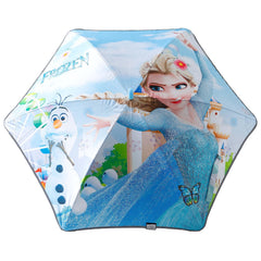 Kuber Industries Disney Frozen Print Umbrella For Kids|Automatic Umbrella For Rain (Sky Blue)