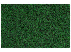 Kuber Industries Double Shade Thread Rubber, PVC Anti Slip Door Mat (16" x24'', Green & Black) - CTKTC39949