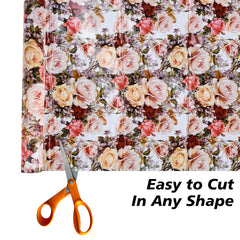 Heart Home Shelf Liner | Kitchen Cabinet Shelf Protector | Kitchen Liners for Cabinets and Drawers | Drawer Liner Mat | Rose Shelf Liner Cabinet Mat | 3 MTR | White