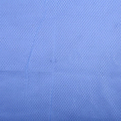 Kuber Industries Zig Zag Design 2 Pieces Sheer Door Curtains Linen Look Semi Transparent Voile Grommet Elegance Curtains for Living Dining Room, Bedroom Drapes 48 x 84 Inch Long, (Blue) - CTKTC040481