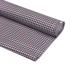 Kuber Industries Checkered Design PVC Wardrobe Kitchen Drawer Cupboard Cabinet Shelf Mat, Shelf Liner 10 Mtr (Maroon) (KUBMART03007)