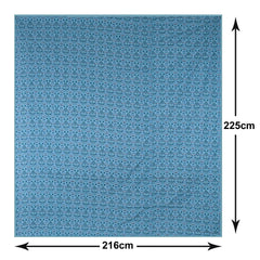 Kuber Industries Blanket | Cotton Double Bed Dohar | Blanket For Home | Reversible AC Blanket For Travelling | Blanket For Summer | Blanket For Winters | Carry Print | Green