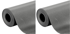 Heart Home 2 Pieces Multipurpose Textured Super Strong Anti-Slip Mat Liner,Size 45X150 Cm (1.50 Meter Roll, Grey) - CTHH07069
