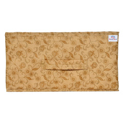 Heart Home Laheriya Metalic Print Non Woven Fabric Modular Closet Organizer Box with Handle Set Of 4(Blue & Beige)-HHEART16003