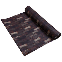 Kuber Industries Bamboo Design PVC Wardrobe Kitchen Drawer Shelf Mat|10 Mtr Roll & Easy to Cut|Size 1000 x 45 Cm (Brown) - CTKTC040160, Standard,Polyvinyl Chloride