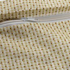 Kuber Industries Floral Design Cotton Decorative Throw Pillow Cover Cushion Covers Pillowcase for Sofa Couch Bed Chair 16x16 Inch-Pack of 5 (Cream)