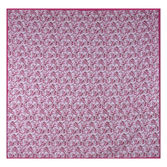 Heart Home Lightweight Tropical Plant Design Cotton Reversible Double Bed Dohar|AC Blanket for Home & Travelling (Pink)