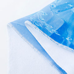 Kuber Industries Disney Frozen Microfiber Soft Kids Bath Towel (Sky Blue)