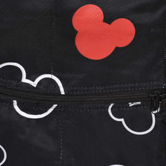 Kuber Industries Disney Mickey Mouse Print Multipurpose Plastic Foldable Toy Box/Wardrobe Storage Baby Almirah for Kids with 5 Shelves (Black)