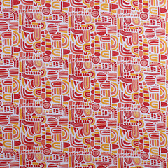 Kuber Industries Double Bedsheet(228 * 254 cm)|Cotton 120 TC Luxury Printed Soft & Lightweight Bedsheet for Double Bed with 2 Pillow Covers (Red)