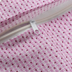 Kuber Industries Flower Design Cotton Decorative Throw Pillow Cover Cushion Covers Pillowcase for Sofa Couch Bed Chair 16x16 Inch-Pack of 5 (Pink) (HS_37_KUBMART020201)