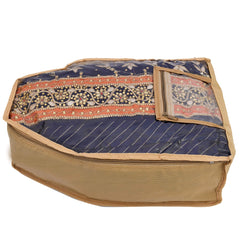 Kuber Industries 6 Piece Non Woven Blouse Cover with Front Transparent Window with Attached Pocket Set (Brown & Purple & Pink)