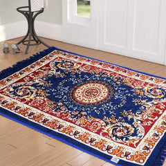 Heart Home Super Soft Area Rugs Silky Smooth Bedroom Mats for Living Room Kids Room Baby Room Dormitory Home Decor Carpet-4 x 2 Feet (Blue) (Model Number: HS_36_HEARTH018359)