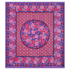 Kuber Industries Floral Design 144 TC Cotton Double Bedsheet with 2 Pillow Covers - King, Pink