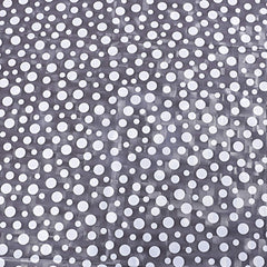 Kuber Industries Dots Design PVC 6 Seater Dining Table Cover 78"x54" (Grey)