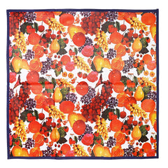 Kuber Industries Reversible Food Mat/Bed Server|Floral Design & Water Proof PVC Material|Bedsheet Protector|Size 90 x 90 CM (Blue)