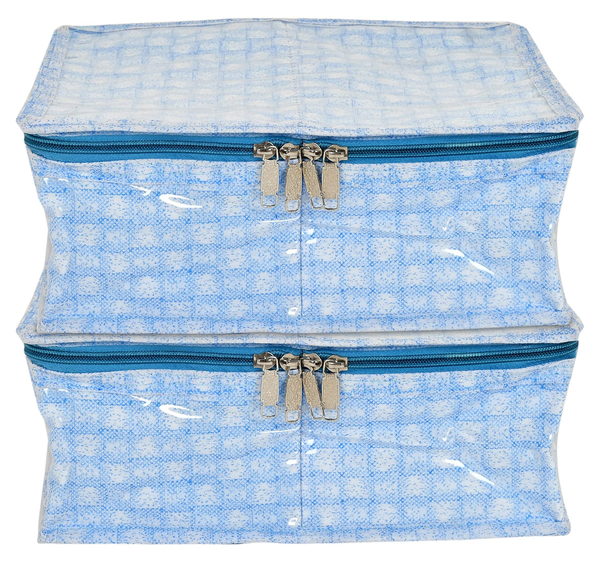 Kuber Industries Lingerie Organizer for Women|Undergarment Organizer|Pack of 2 (Blue)