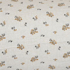 Kuber Industries Leaf Design Premium Cotton Bolster Covers, 16 x 30 inch, Set of 4 (Cream), Standard (HS_37_KUBMART019996)