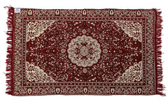 Heart Home Kuber Industries Super Soft Area Rugs Silky Smooth Bedroom Mats for Living Room Kids Room Baby Room Dormitory Home Decor Carpet-45 X 3 Feet (Maroon Standard (Hs_36_Hearth019562)