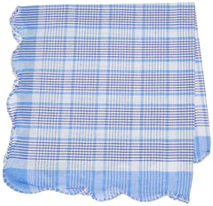 Kuber Industries 100% Cotton Women's Handkerchief Set of 12 Pcs (Checks Design 30 * 30 cm) -KU68 (CSKT623)
