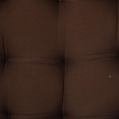 Kuber Industries 4 Pieces Cotton Decorative Fabric Chair pad/Back Support/Seat Cushion with Ties and Handmade Quilting,14" x 14" Inch (Brown) - CTKTC46182