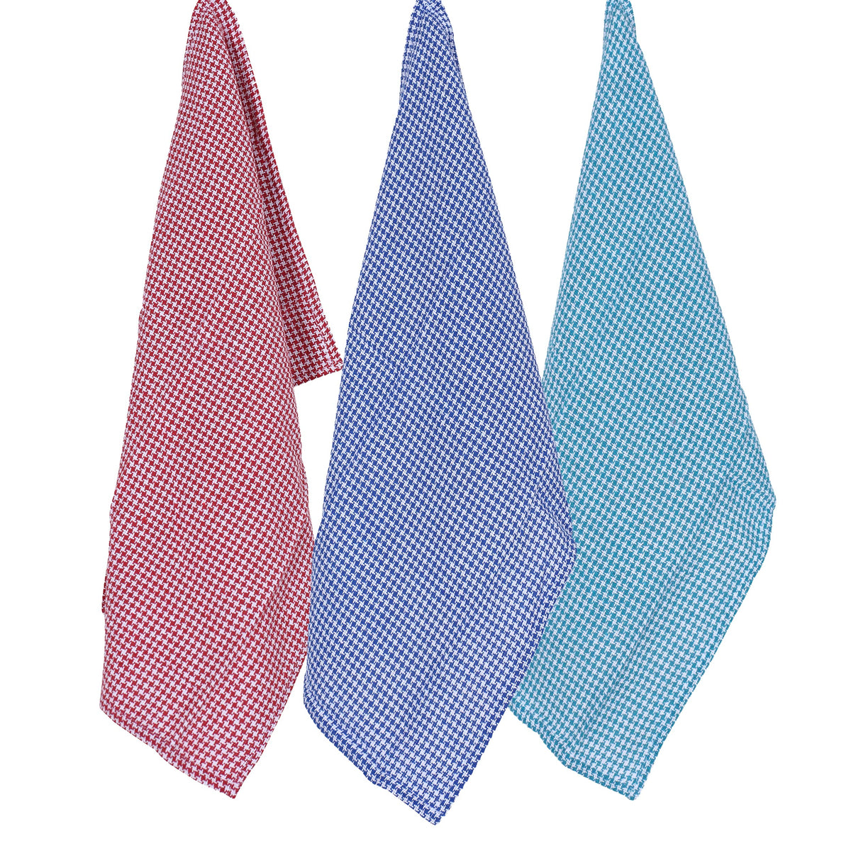 Kuber Industries Kitchen Towel|Cotton Chequered Design Absorbent Dish Cloth|Antibacterial Hand Napkins Perfect for Kitchen Cleaning Set of 4 (Multicolor)