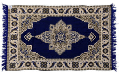 Heart Home 4.5 x3 Feet Superfine Velvet Carpet|Rug|Living Room|Bedroom|Hall (Blue), Standard (HS_36_HEARTH019567)