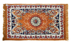 Heart Home 4 x2 Feet Superfine Velvet Carpet|Rug|Living Room|Bedroom|Hall (Orange), Standard (HS_36_HEARTH018362)