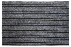 Kuber Industries All Weather Entry and Back Yard Door Mat, Non-Slip Rubber Backing, Absorbent and Waterproof, Dirt Trapping Rugs for Entryway -24"x36"(Grey), Standard (HS_36_KUBMART018409)