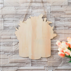 Kuber industries Door Decor Panel|Wall Hanging Wooden Frame Board|Decorative Items for Living Room, Bedroom, Entrance (Multi)